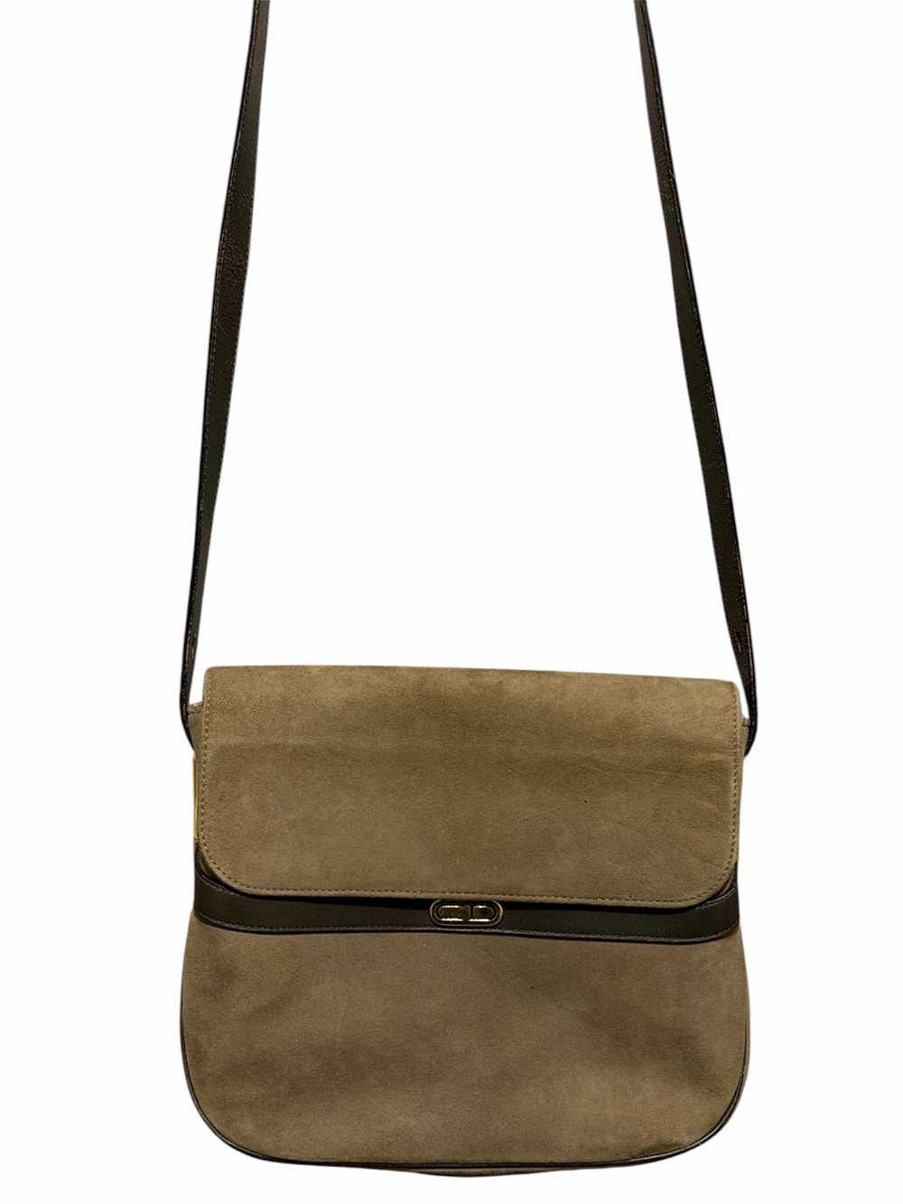 Christian Dior Vintage Suede & Leather Shoulder Bag w/ COA - Picture 3 of 13